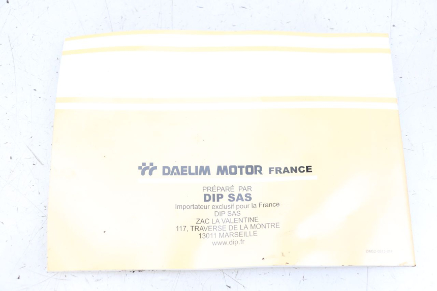 photo de USER MANUAL DAELIM A-FOUR 2T 50 (2005 - 2012)
