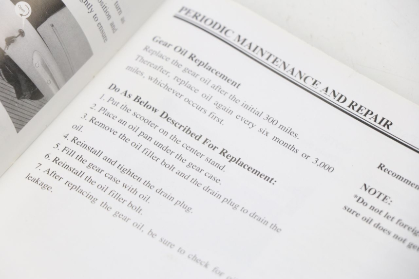 photo de USER MANUAL JM MOTORS DELIVERY 4T 50 (2017 - 2020)