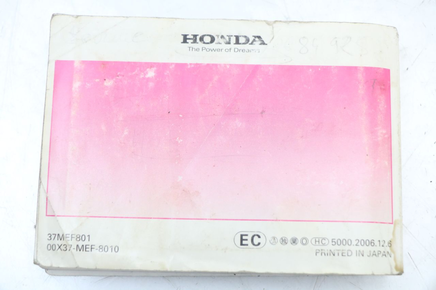 photo de USER MANUAL HONDA FJS SILVER WING SILVERWING 400 (2005 - 2008)