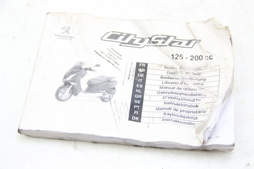 photo de USER MANUAL PEUGEOT CITYSTAR 125 (2011 - 2017)