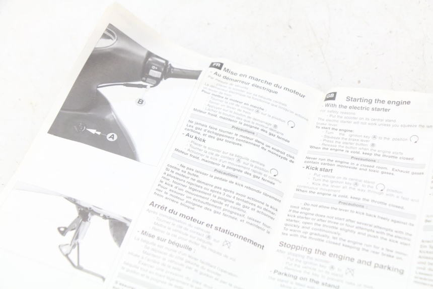 photo de USER MANUAL PEUGEOT VIVACITY 50 (1998 - 2003)