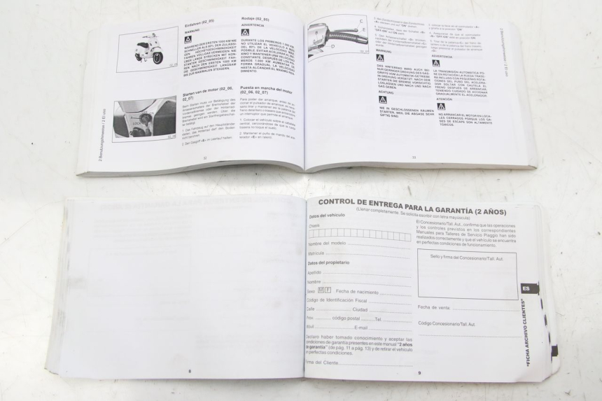 photo de USER MANUAL PIAGGIO VESPA GTS SUPER IE 125 (2009 - 2016)