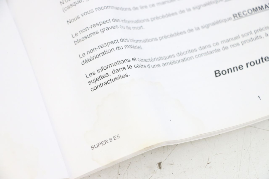 photo de USER MANUAL KYMCO SUPER 8 4T 50 (2021 - 2024)