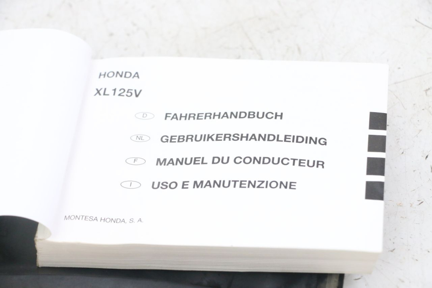 photo de USER MANUAL HONDA XLV VARADERO 125 (2000 - 2006)