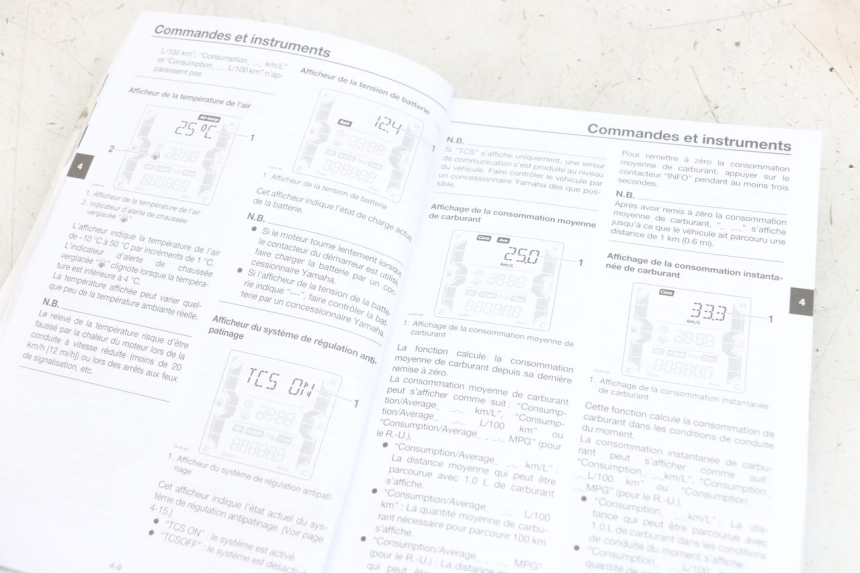 photo de USER MANUAL YAMAHA XMAX X-MAX ABS 125 (2017 - 2020)