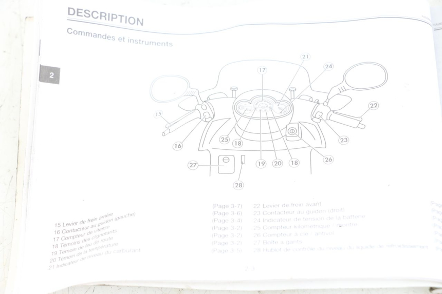 photo de USER MANUAL YAMAHA YP MAJESTY 125 (2002 - 2006)